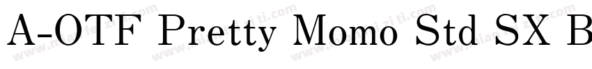 A-OTF Pretty Momo Std SX Bold字体转换